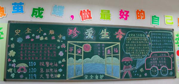 一年级消防安全黑板报