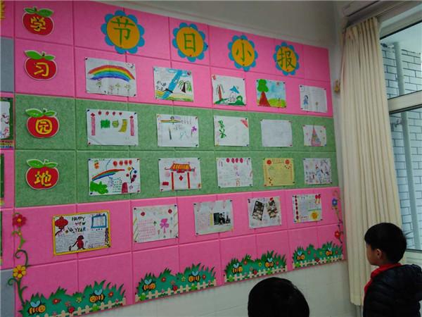 学生的作品展示区域
