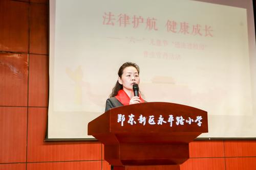 郑州中院未成年人案件综合审判庭庭长刘文琳发言