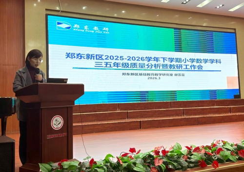 1.郑东新区基础教育教学研究室小学数学教研员谢蕾蕾老师进行培训